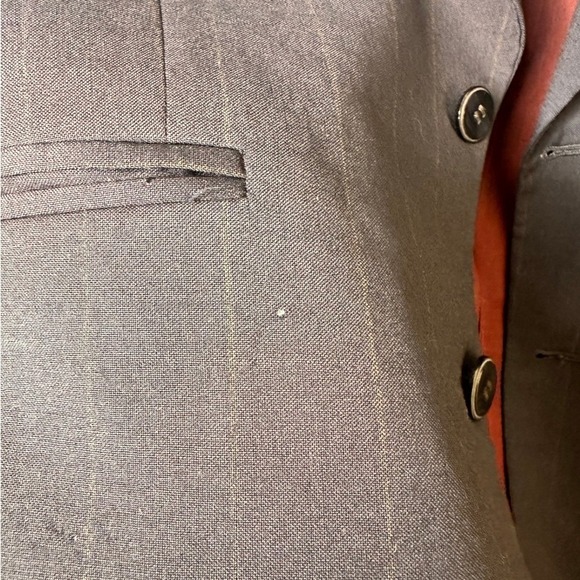 Bugatechi Uomo for Michael Jordan Men Pinstripe Virgin Wool Blazer Canada Made - Picture 8 of 9